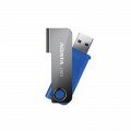 ADATA C903 Swivelling USB 2.0 Silver and Blue Flash Drive - 16GB