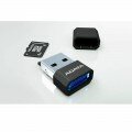 ADATA microSDHC Class 4 16GB Memory Card and Black Nano Card Reader