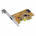 Sunix SATA1616 1-port SATA 3 / 1-port eSATA 3 Expansion Card - PCI-Express x1