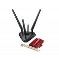 Asus PCE-AC66 WiFi N (1300Mbps) Dual-Band Wireless Adapter - PCI-E