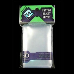 Fantasy Flight Supply: Clear Card Sleeves - Standard American Board Game (56 x 87mm) Pack of 50